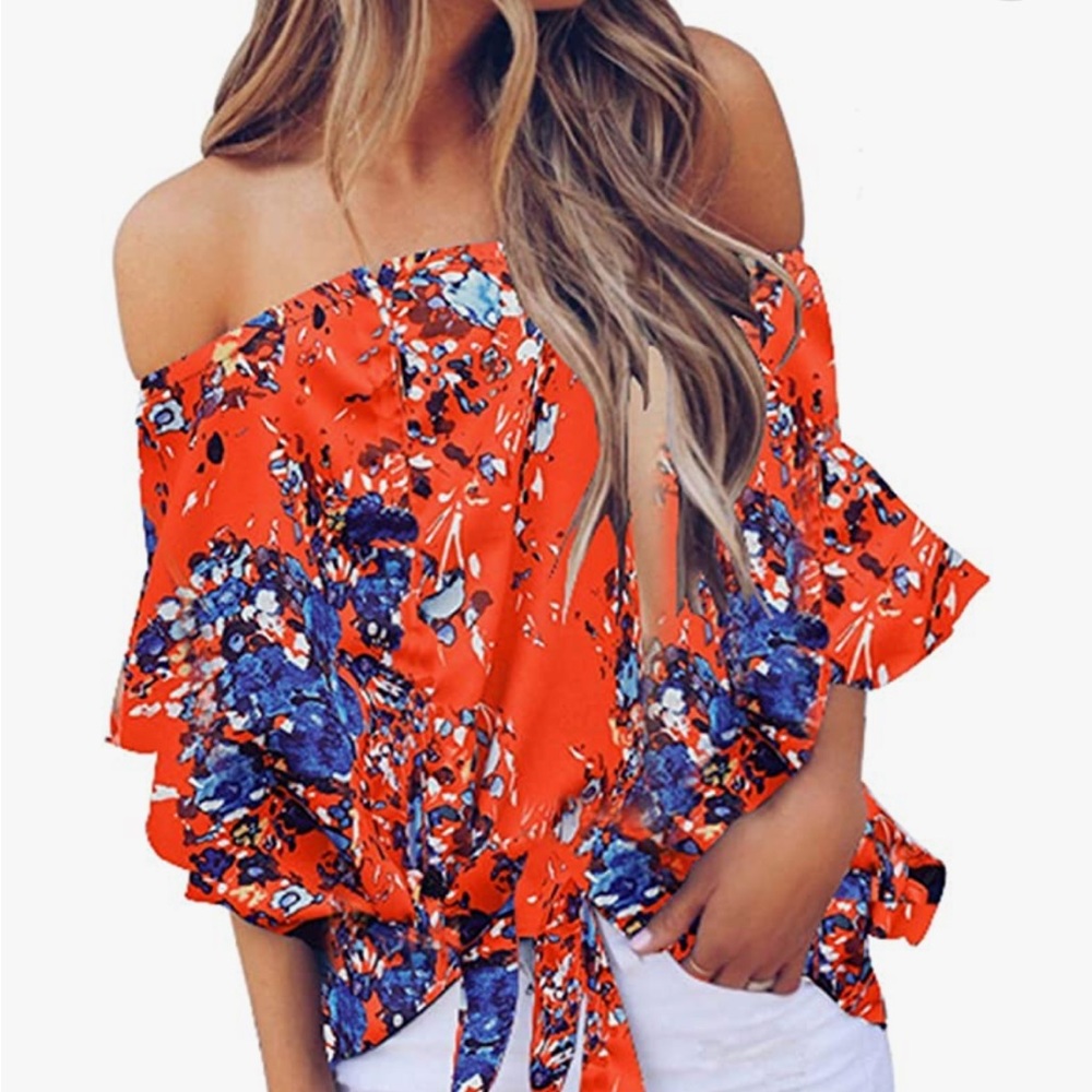 Women’s Floral Off The Shoulder Top